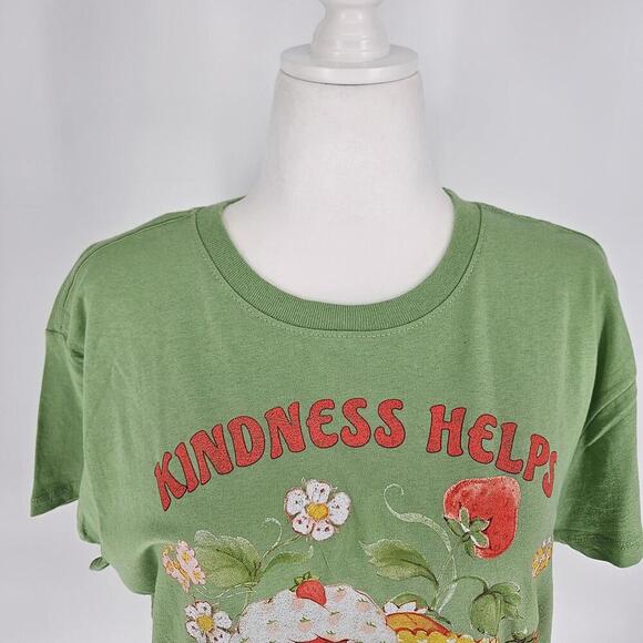 Retro 70s Strawberry Shortcake & Friends Cotton Kindness Helps Tee Womens XL NEW - Picture 3 of 10